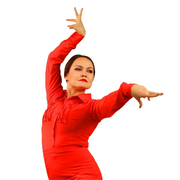 Flamenco Shirt - Red - Long Sleeves - SOLEA 02