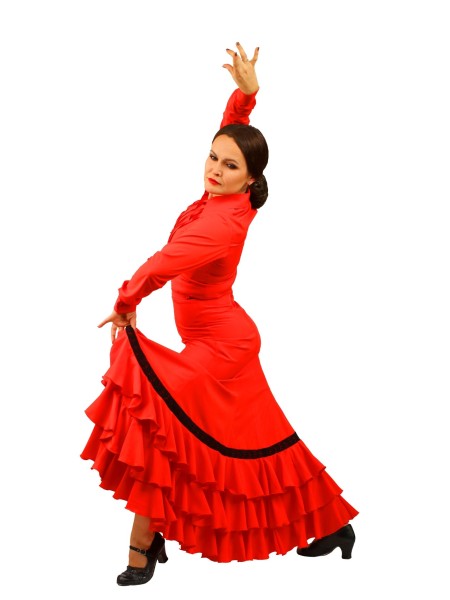 Flamenco Skirt - Red - Ruffles - Lace - ALBOREA 02