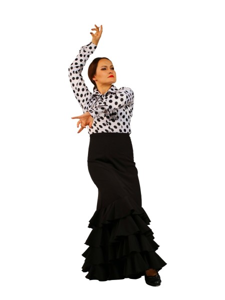 Flamenco Skirt - Black - Ruffles - ALEGRIA 01