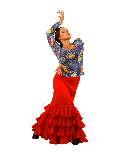 Flamenco Skirt - Red - Ruffles - ALEGRIA 02
