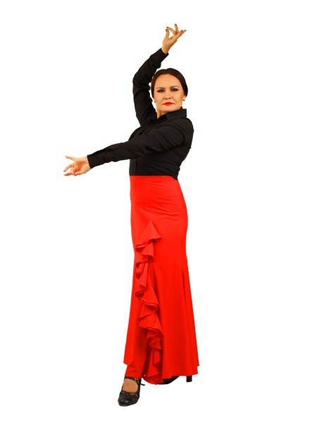 Flamenco Skirt - Red - Classic - SIGUIRIYA 02