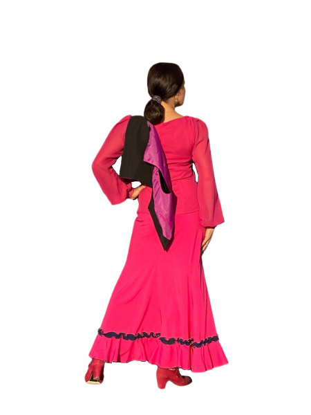 Flamenco Skirt - Fuchsia - Classic - CANTIÑA 01