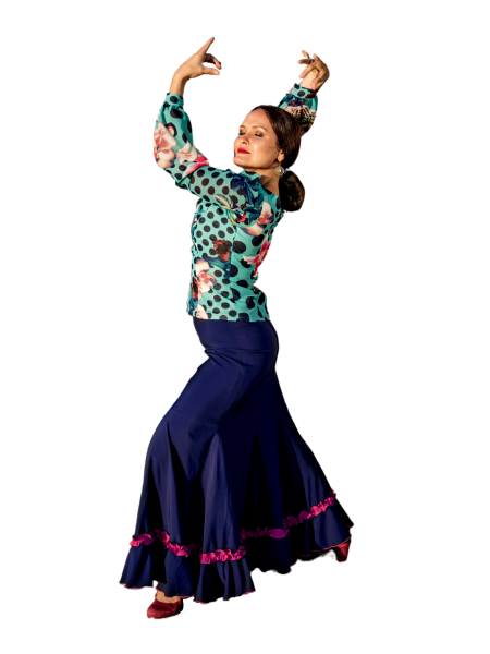 Flamenco Skirt - Navy Blue - Classic - CANTIÑA 02