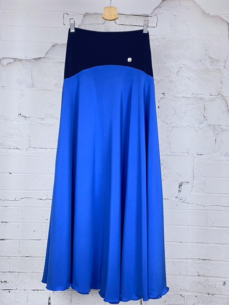 Flamenco Skirt - Practice Skirt - Blue - TANGOS 06